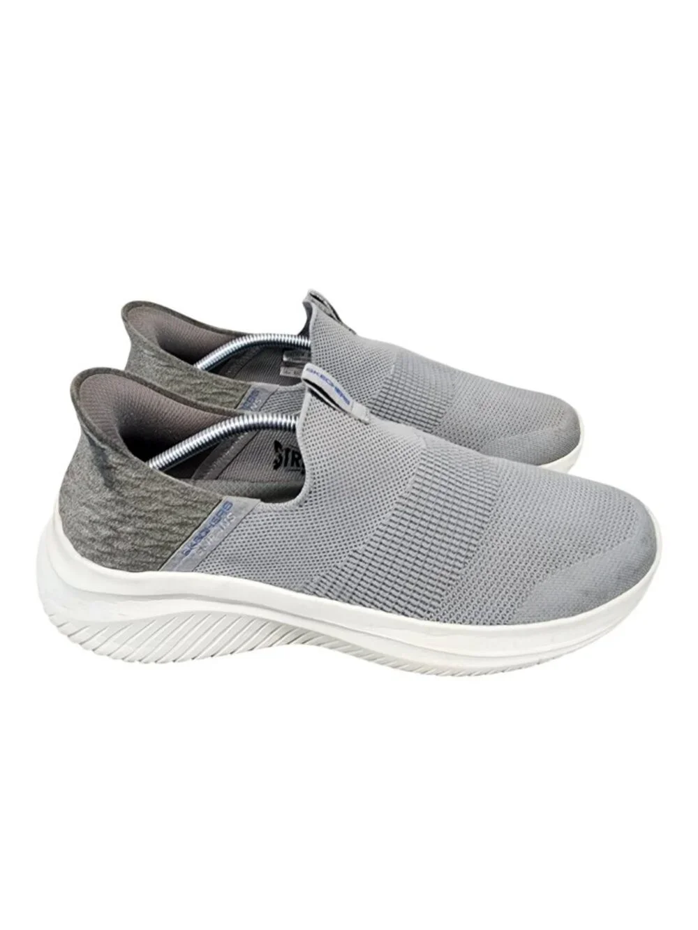 Skechers Shoes Mens Size 12 Gray Slip Ins Hands Free Slip On Sneakers *Read*